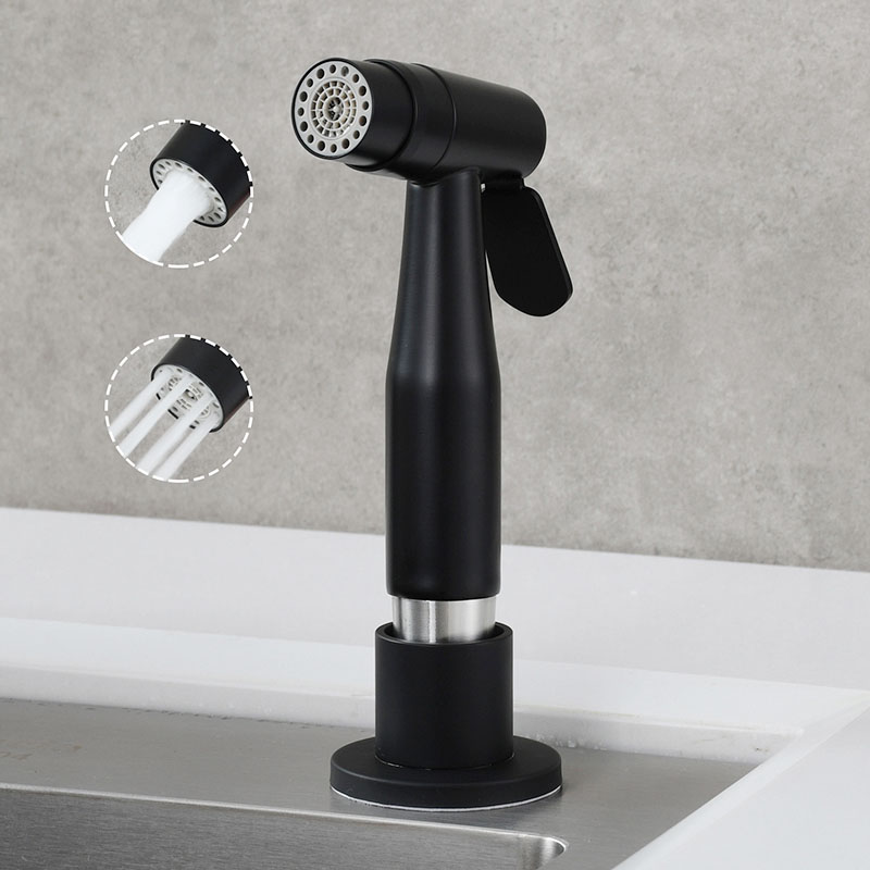 Kitchen Appliances White - 304 สแตนเลสสีดําอ่างล้างจานหัวฝักบัว Pull-OUT Sprayer Rotatable TAP