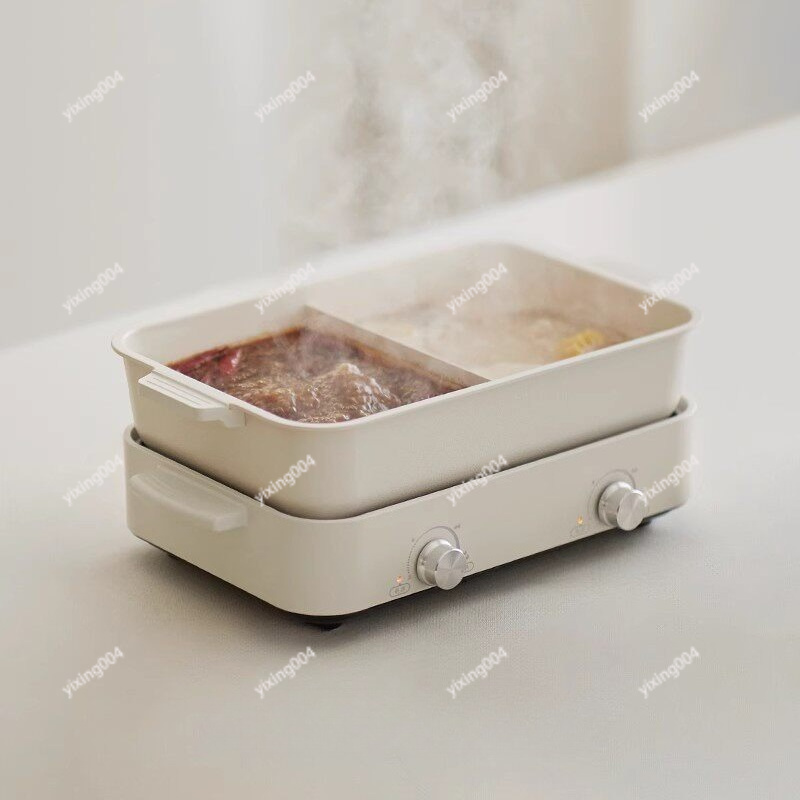 Hot Pot Electric - หม้อไฟฟ้าอเนกประสงค์แบบถอดได้ พร้อมเตาบาร์บีคิวในตัว