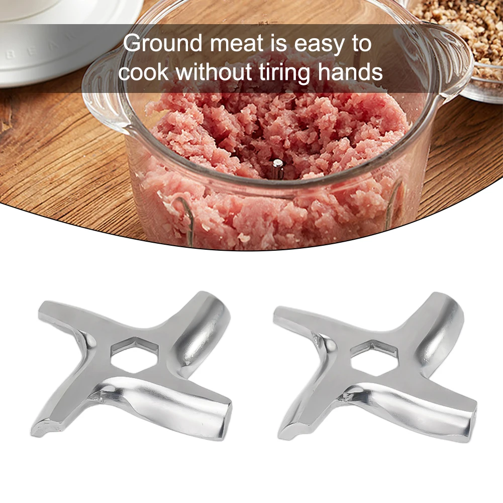 Meat Grinder Attachment - 2 ชิ้น Mincer ใบมีดชิ้นส่วนเครื่องบดเนื้อ # 5