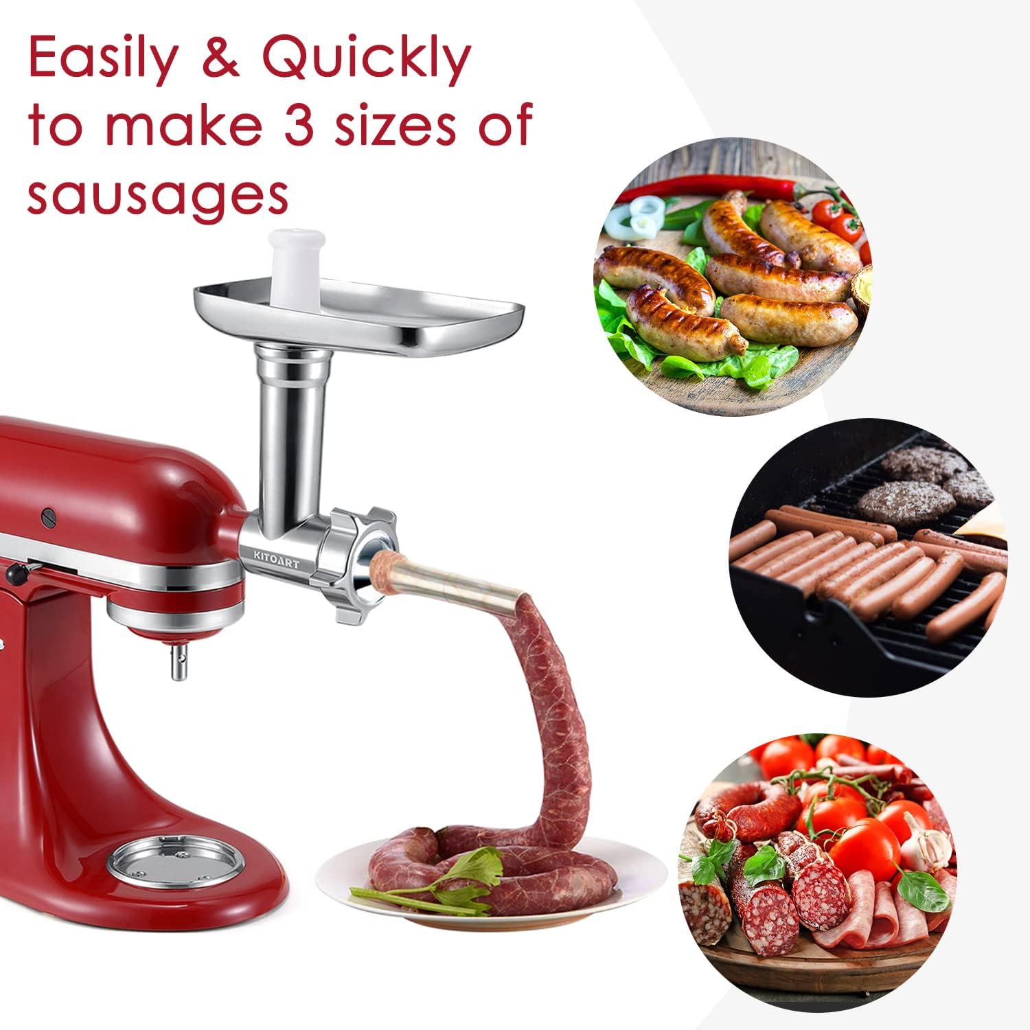 อุปกรณ์เสริมเครื่องบดเนื้อสแตน - Meat Grinder Attachment บทวิจารณ์และราคา