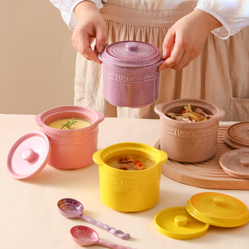 คู่ฝาปิดชามเซรามิค,Bird's Nest - Kitchen Appliances Cooking บทวิจารณ์และราคา